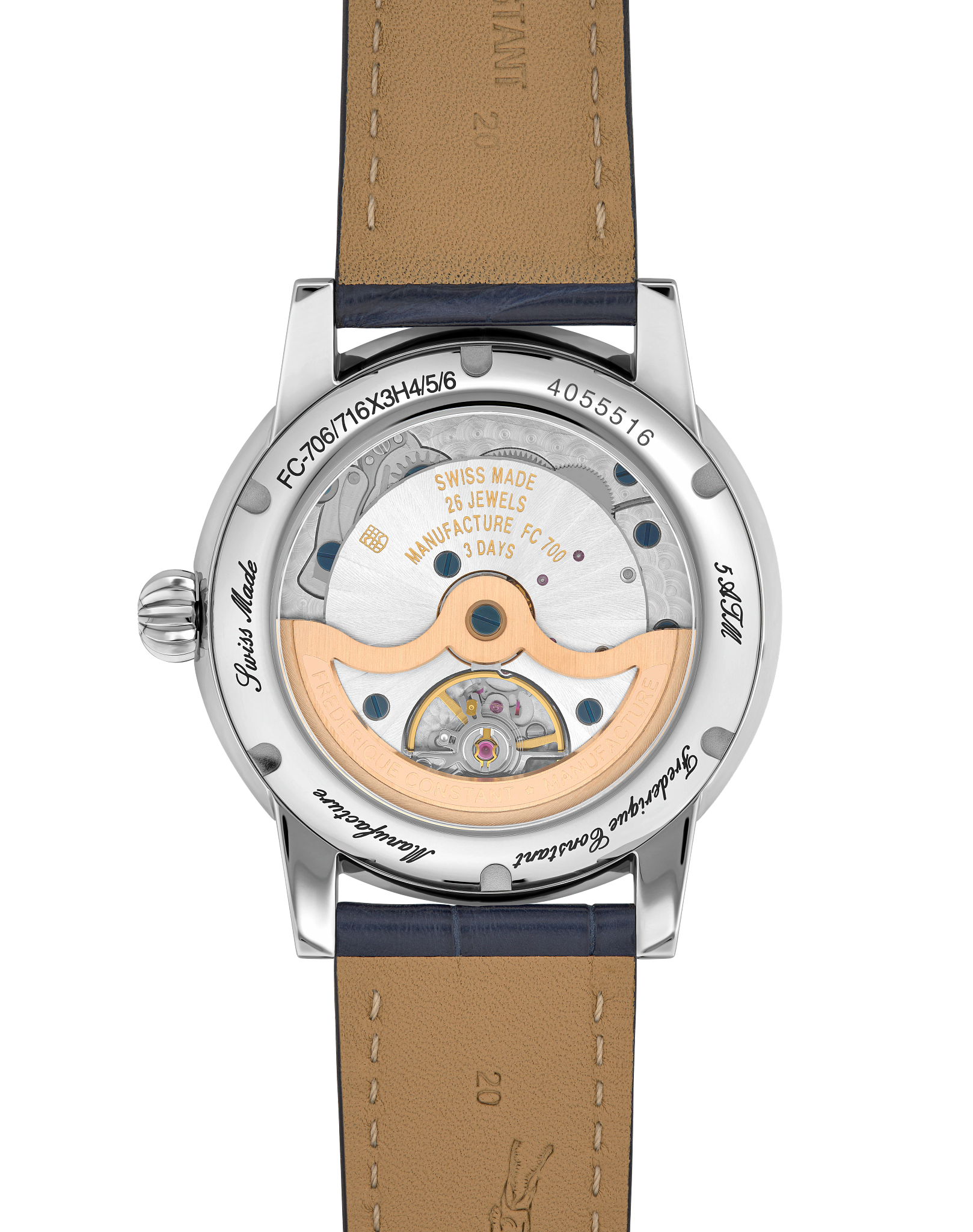 FREDERIQUE CONSTANT GENEVE ムーンフェイス A1260 Manufacture Classic Moonphase Date Watch FC-716N3H6 | Frederique